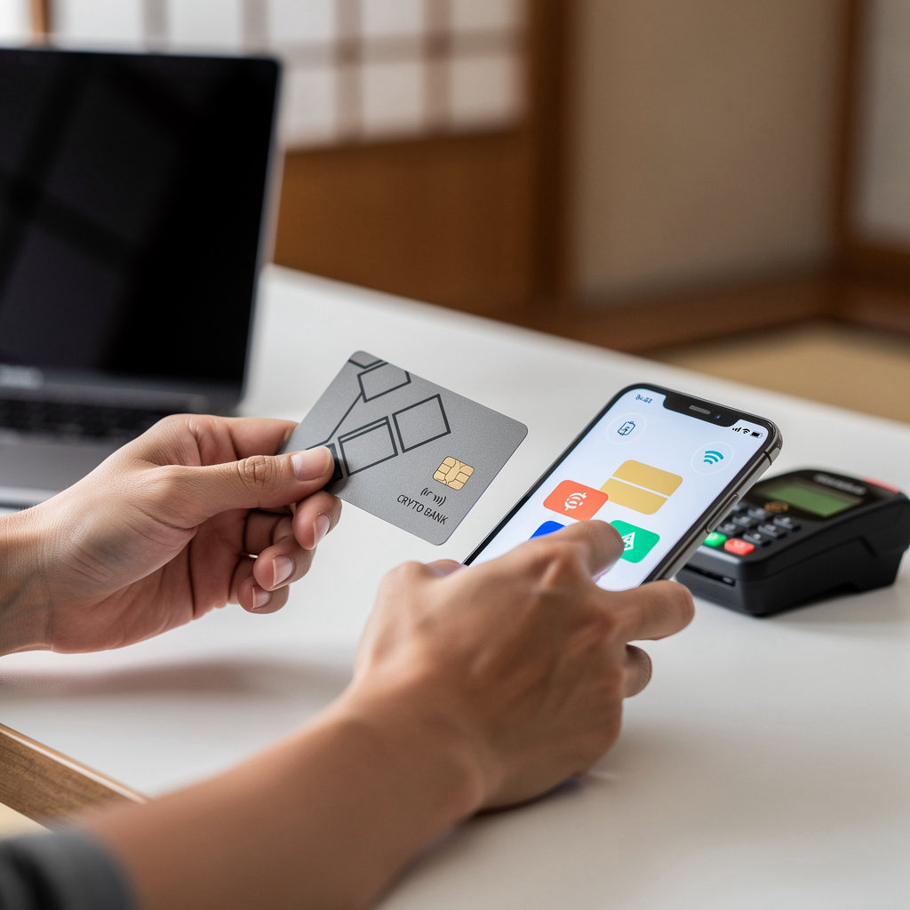 UpFinance crypto bank card application process and digital asset spending